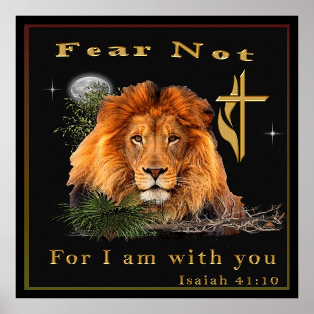 Isaiah 41:10 Christian posters (Front)