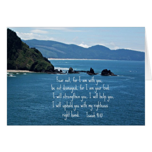 Isaiah 41:10 Fear not for I am with you... (Front Horizontal)