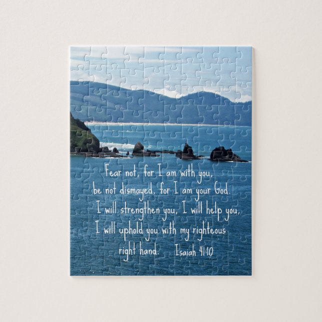 Isaiah 41:10 Fear not for I am with you... Jigsaw Puzzle (Vertical)