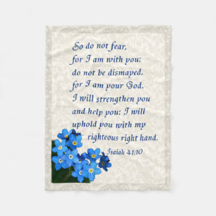 Isaiah 41:10 fleece blanket