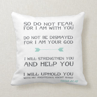 Isaiah 41:10 | Inspirational Bible Verse Cushion