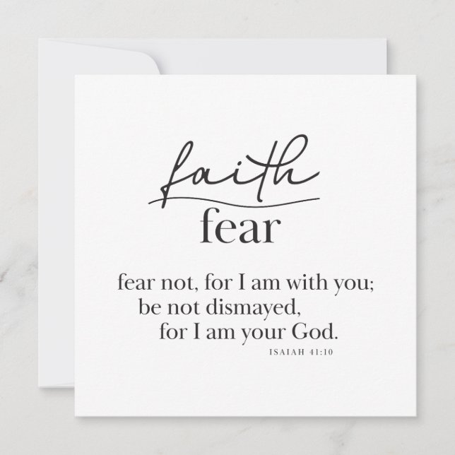 ISAIAH 41:10 - Personalised Note Card (Front)