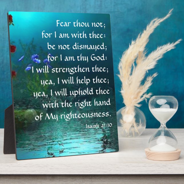 Isaiah 41:10 plaque (Side)