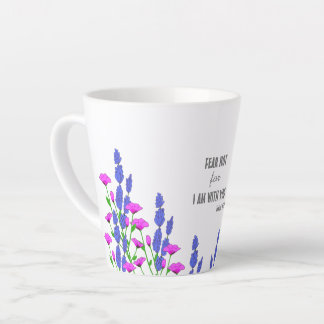 Isaiah 41:10 Religious Christian Floral Verse Latte Mug