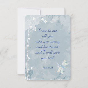 Isaiah 41:10 Scripture Funeral Thanks Custom Thank You Card