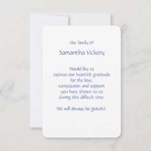 Isaiah 41:10 Scripture Funeral Thanks Custom Thank You Card