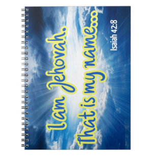 Isaiah 42:8 notebook