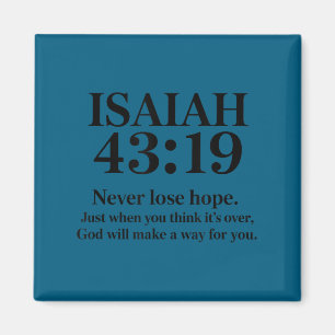 Isaiah 43_19 Bible Verse Christian Saying  Magnet