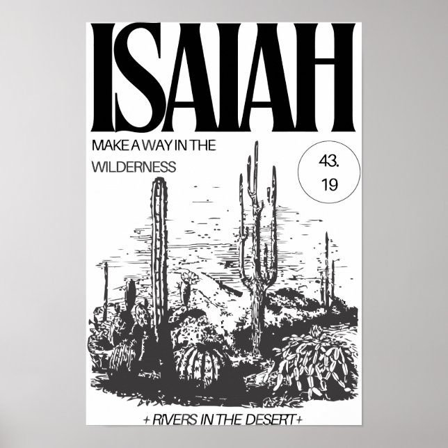 Isaiah 43:19 Make a Way Poster (Front)