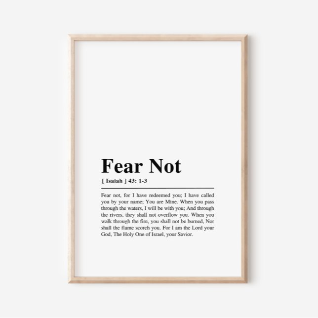 Isaiah 43:1-3 Fear Not Poster (Creator Uploaded)