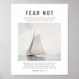 Isaiah 43:1-3 Fear Not Poster