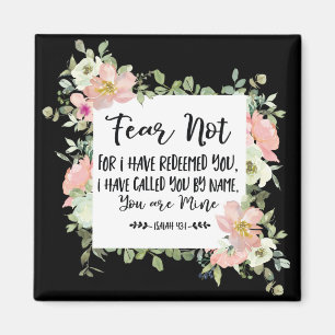 Isaiah 43:1 Fear Not For I Have Redeemed You Bible Magnet