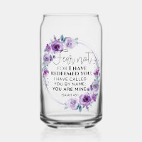 Isaiah 43:1 Fear not I have Redeemed you Floral