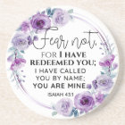 Isaiah 43:1 Fear not I have Redeemed you Floral