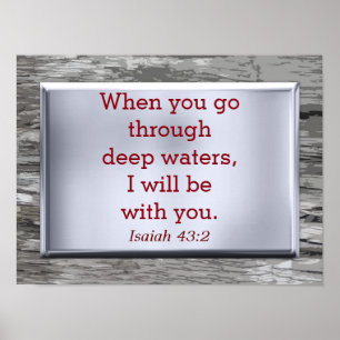 Isaiah 43:2 - art print