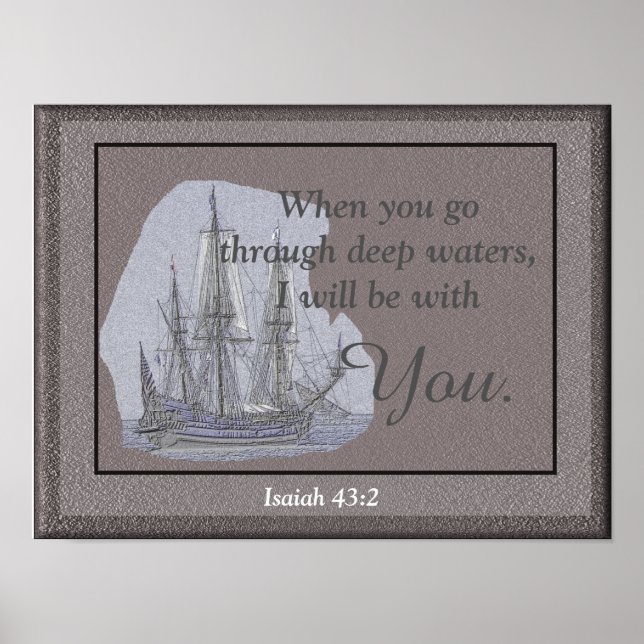 Isaiah 43:2 -- art print (Front)