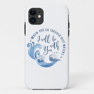 Isaiah 43:2 Ocean Waves iPhone 11 Case