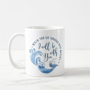 Isaiah 43:2 Ocean Waves Coffee Mug