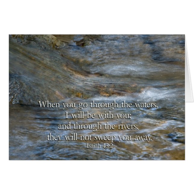 Isaiah 43:2 When you go through waters (Front Horizontal)