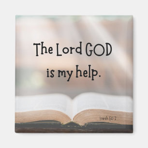 Isaiah 50:7 2" magnet