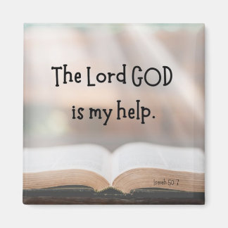 Isaiah 50:7 2" magnet