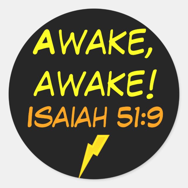 Isaiah 51:9 stickers (Front)