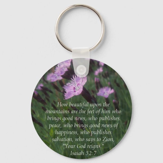Isaiah 52:7 key ring (Front)