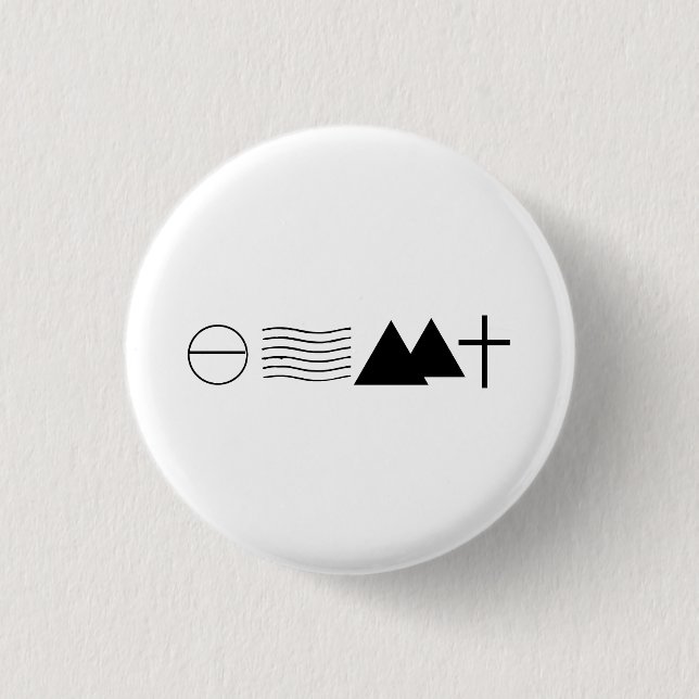 Isaiah 54:10 Inspirational Button (Front)