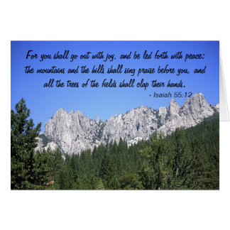 Isaiah 55:12 - Card & Envelope