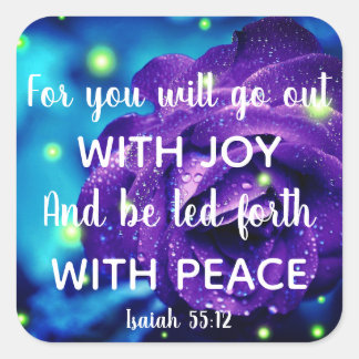 Isaiah 55:12 Inspirational Christian Stickers