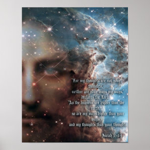 Isaiah 55:8-9 poster