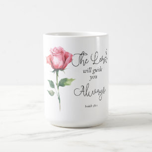 Isaiah 58:11 Flower Graduation Bible Verse Coffee Mug