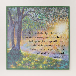 Isaiah 58:8  jigsaw puzzle