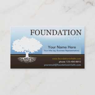 Isaiah 58 Foundation Faith Business Card Template
