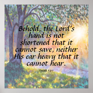 Isaiah 59:1  poster