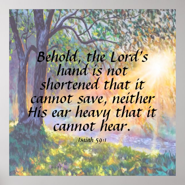 Isaiah 59:1  poster (Front)
