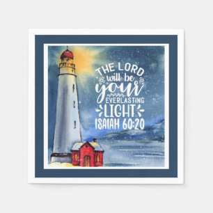 Isaiah 60:20 The Lord Will Be Your Light  Napkin