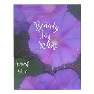 Isaiah 61 Beauty For Ashes Encouraging  Faux Canvas Print
