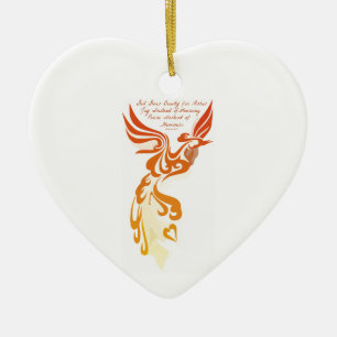 Isaiah 61 Ceramic Heart Ornament