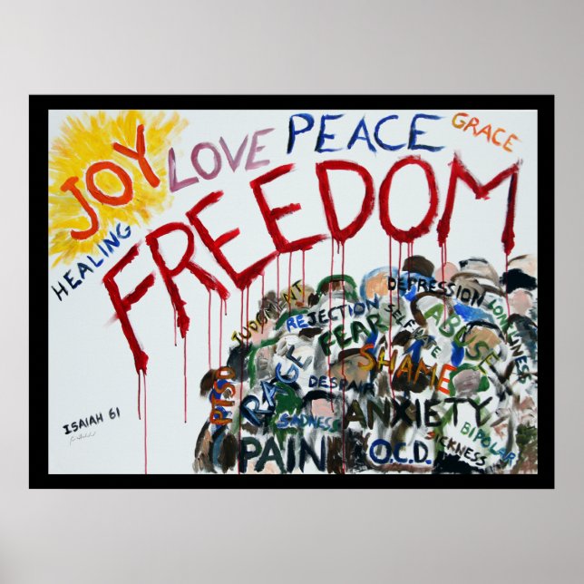 Isaiah 61 Freedom Poster (Front)