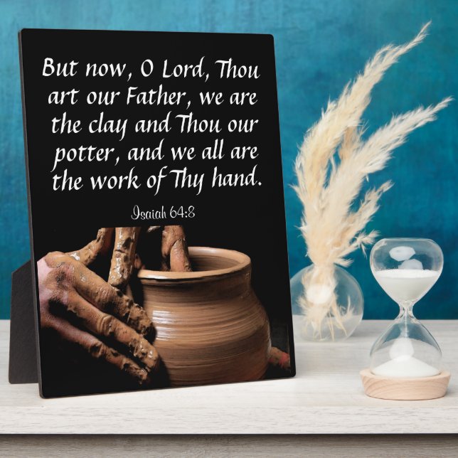 Isaiah 64:8  plaque (Side)