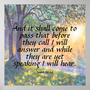 Isaiah 65:24   poster