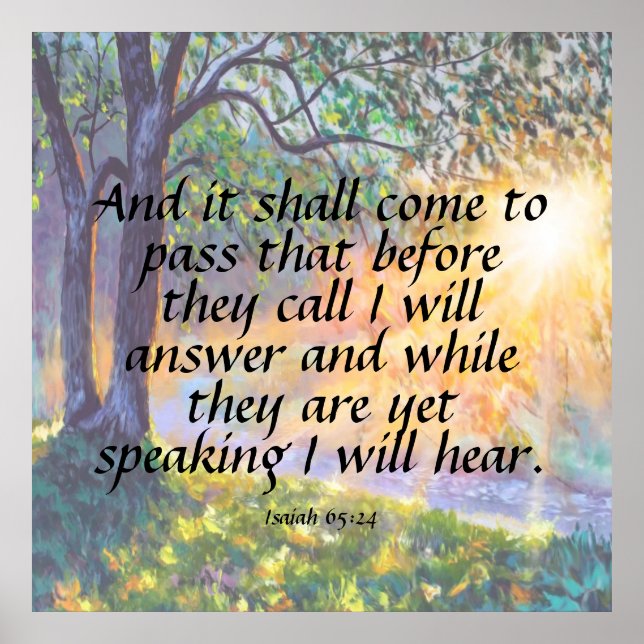 Isaiah 65:24   poster (Front)