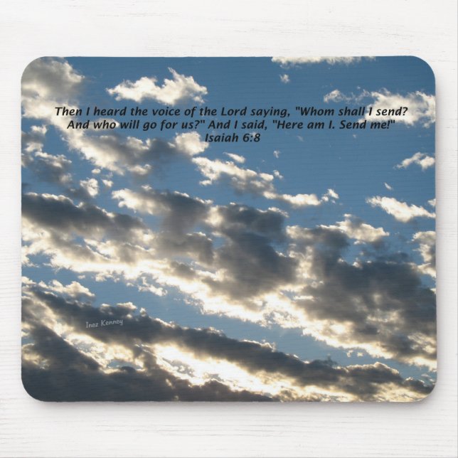 Isaiah 6:8 mouse pad (Front)