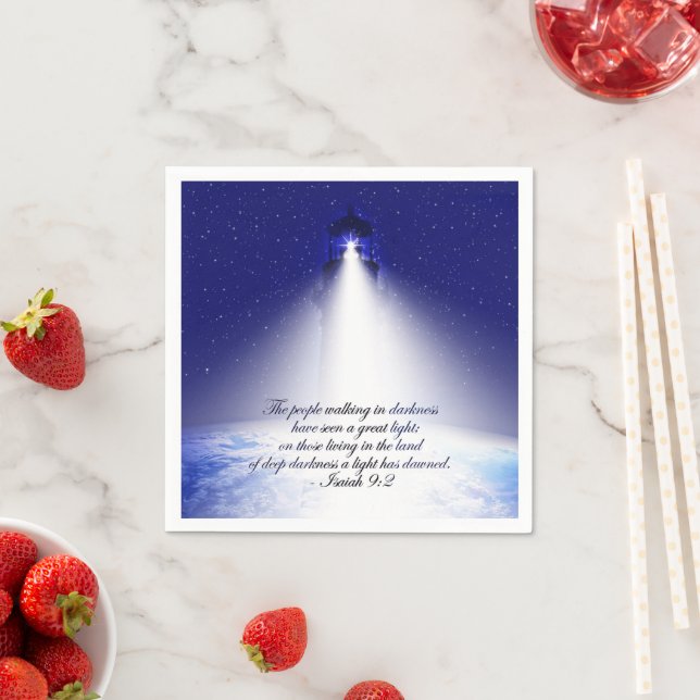Isaiah 9:2 Christmas Photo Napkin (Insitu)