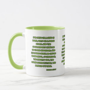 Isaiah 9:6 KJV Bible Scripture Two-Tone Mug