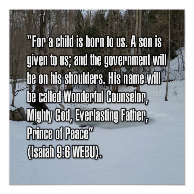 Isaiah 9:6 WEBU Poster (Front)