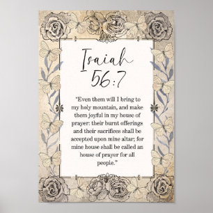 Isaiah Bible Verse WallArt Poster