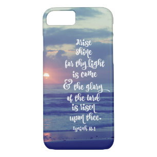 Isaiah Bible Verse with Sunrise iPhone 8/7 Case