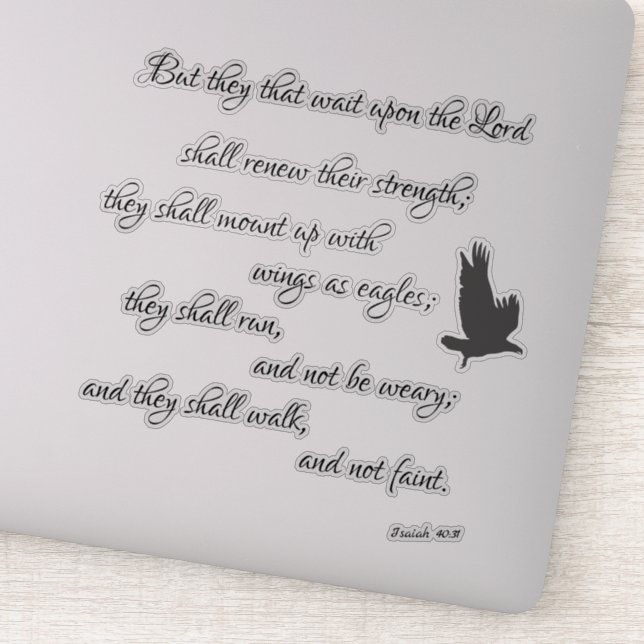 Isaiah Eagles Bible Verse (Detail)